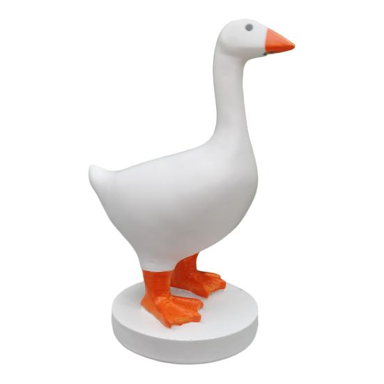 Магнитный держатель для ключей в виде гуся, смоляная фигурка гуся с магнитным клювом, декоративный держатель для ключей для входа в дом, подарок на новоселье