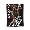 Игровые вязаные пледы Xiaoyu Tekken 8, теплые флисовые пледы для спальни, дивана, стеганое одеяло для спальни