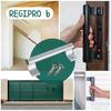 RegiPro B Aluminum Sliding Door Handles, Set of 2, for Toilets and Cabinets, Retrofit Replacement, Easy Installation, Includes Screws, Silver