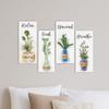 Wooden Plants Hanging Sign Handmade Wall Decor Paintings Creative Floral Wall Art Office