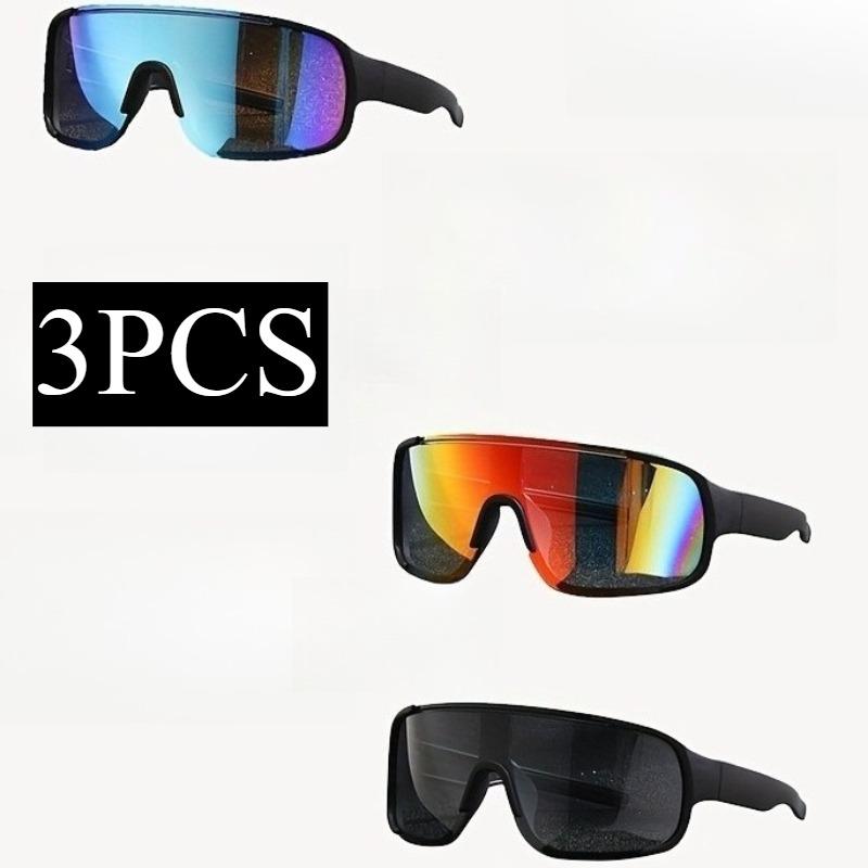 Набор из 3 штук мужских классических модных очков Прочная ПК-оправа и металлические петли