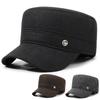 Flat Cap Men's Winter Thick Cold-Proof Middle-Aged Spring Autumn Warm Ear Protection Cap