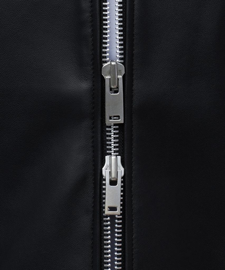 Musinsa Standard Lambskin Single Rider Jacket [Black]