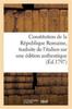 Книга Constitution De La Republique Romaine, Traduite De l'Italien Sur Une Edition Authentique