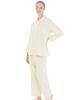 Pajama Set Cotton Satin Double Gauze Pajamas Yellow [Narue] Women's
