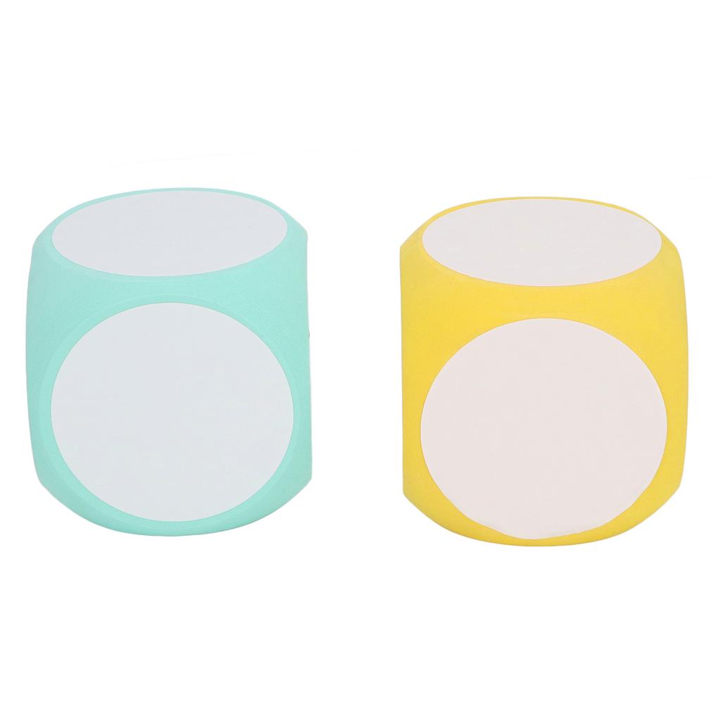 2pcs Dry Erase Dice Set Write On Wipe Off Dry Erase Blocks Blank Dice Educational Supplies for Kids