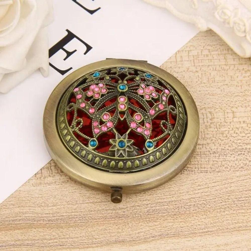 Двустороннее складное карманное зеркало Складное круглое зеркало для макияжа Домашний декор