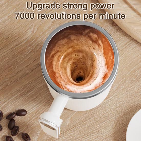 Automatic Magnetic Stirring Mug Rechargeable Blender Cup with Detachable Stirrer Portable Electric Mixing Mug for Hot Protein Shakes Coffee Tea