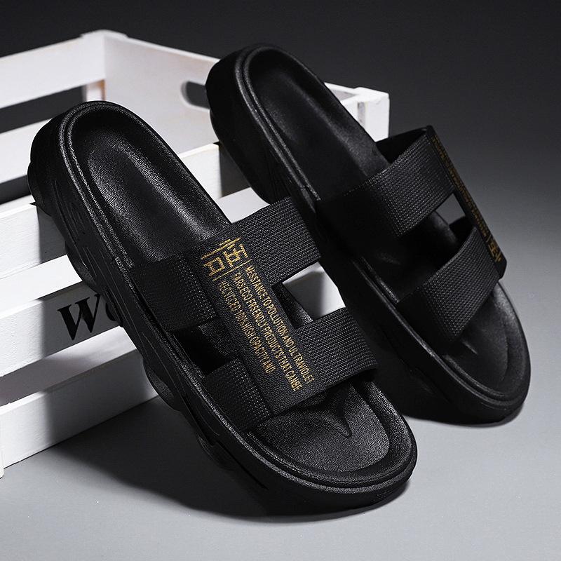 Летние новые модные мужские шлепанцы для улицы и отдыха, пляжные шлепанцы на мягкой подошве с нескользящей подошвой для мужчин