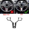 Carbon Fiber Look Car Steering Wheel Cover Trim For BMW F22 F30 F32 F10 F15X5 M Sport