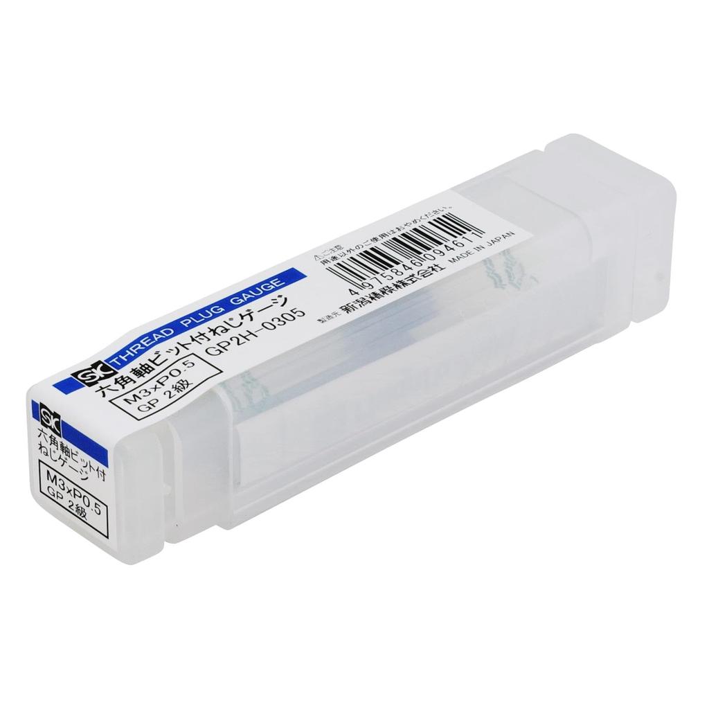 Niigata Seiki SK Сделано в Японии Резьбовой калибр с шестигранным хвостовиком M3xP0.5 GP2H-0305