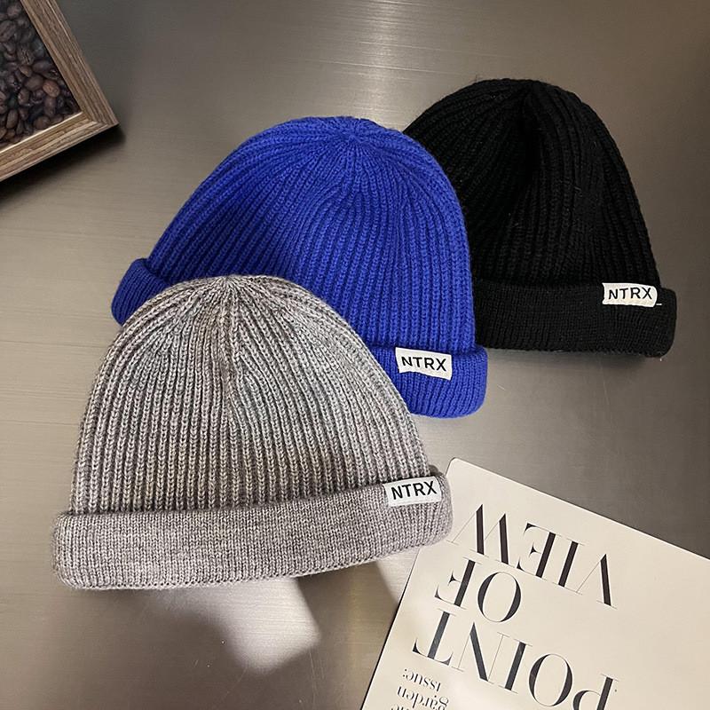 Solid Color Ntrx Letter Pattern Knit Beanie With Warmth For Winter Casual Wear