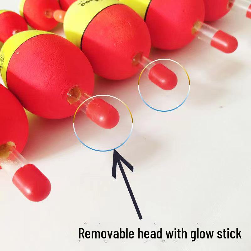 Luminous Stick Rocky Fishing Float for Sea Rod, Eye-Catching Big Belly Foam Float