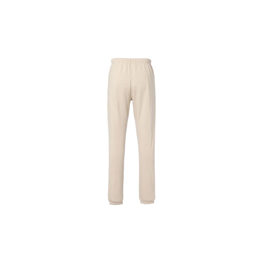 Fear of God Essentials Флисовые брюки для отдыха с вышитым логотипом Мужские Штаны Бежевые Льняные FOG-FW21-117