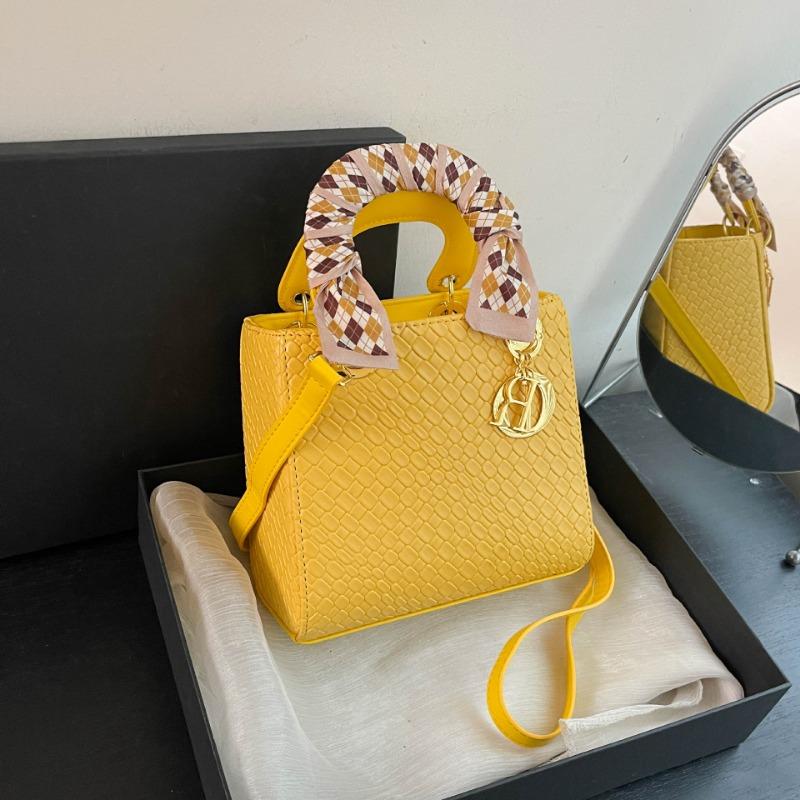 Маленькая квадратная сумка женская новая на плечо сумка-мессенджер сумочка плетеный ремень шелковый шарф сумка принцессы Дианы