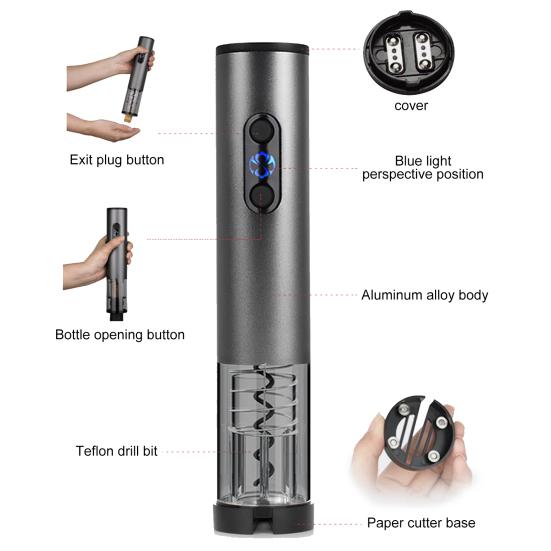 1 комплект открывалка для бутылок перезаряжаемая электрическая открывалка для вина легкий автоматический экстрактор пробки для домашнего бара вечерние секс-одежда для взрослых