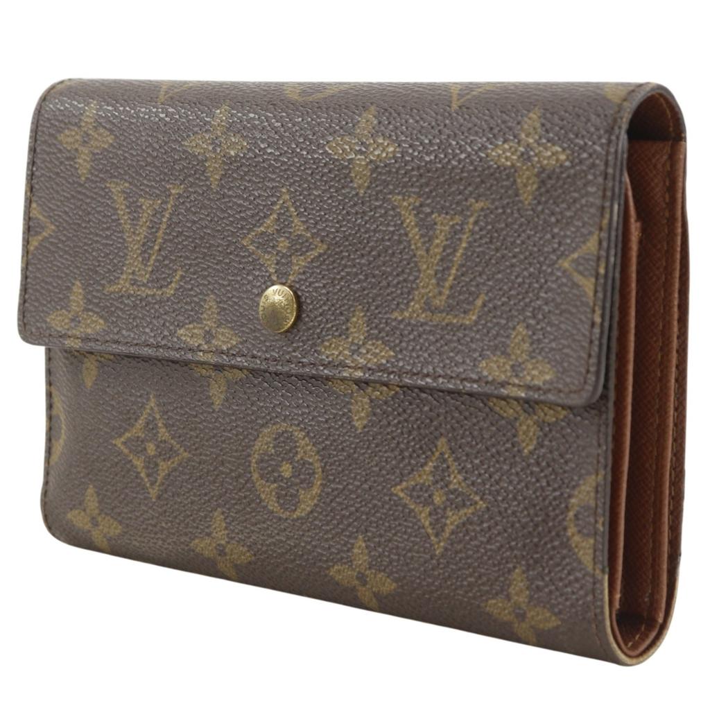 Louis Vuitton Портмоне-треугольник Etui Papier M61202 Коричневый Monogram canvas унисекс Б/у