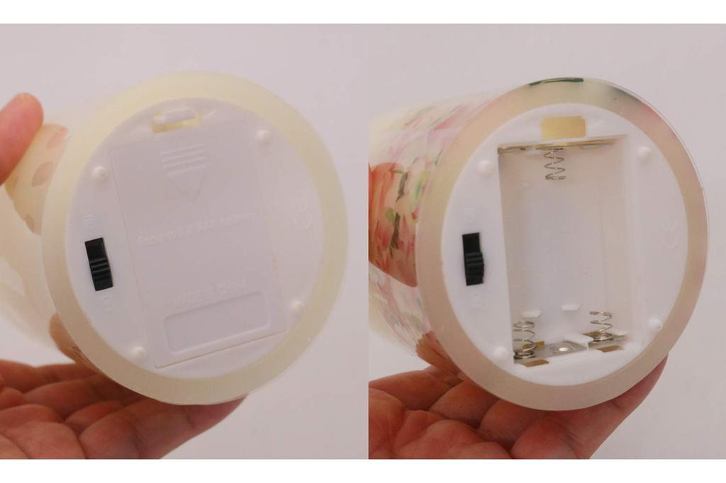 Свечи Нихон, Буддийская алтарная свеча Хасэгава, Светодиодная свеча "Хитотонари" дизайн лотоса, Стильная, Компактная, Подношение, 7,5 x 7,5 x 8,5 см, Номер продукта: