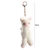 Decoration Handmade Key Trinket Alpaca Keychain Animal Keyring Sheep Key Ring Stuffed Toy Keychain
