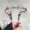 Zinc Zinc Alloy Elderly Reading Eyewear Flower Printed Anti Blu-ray Eyewear  Father's Day