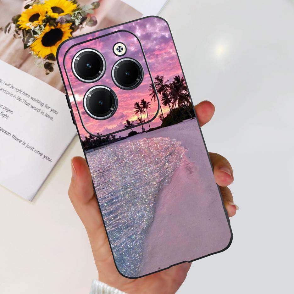 Чехол для Infinix Hot 40 Pro X6837 Милый Модный Чехол Мягкий Силиконовый Чехол для Телефона Для Infinix Hot 40i Hot40 Pro Hot40i Чехлы Бампер