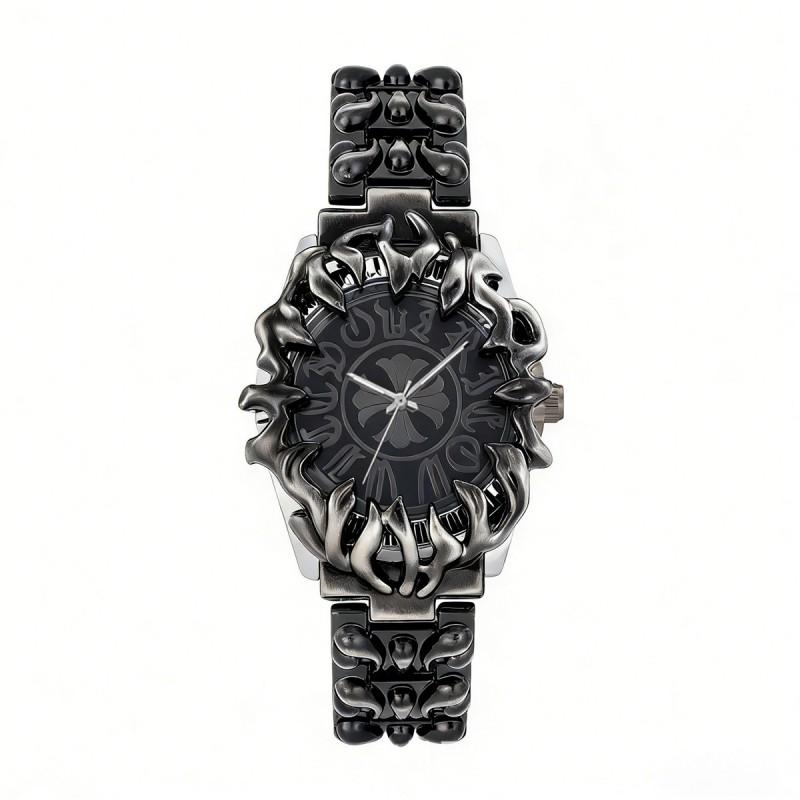 Millennium Alien Claw Watch Men Retro Y2K Cross Iris Quartz Wristwatch