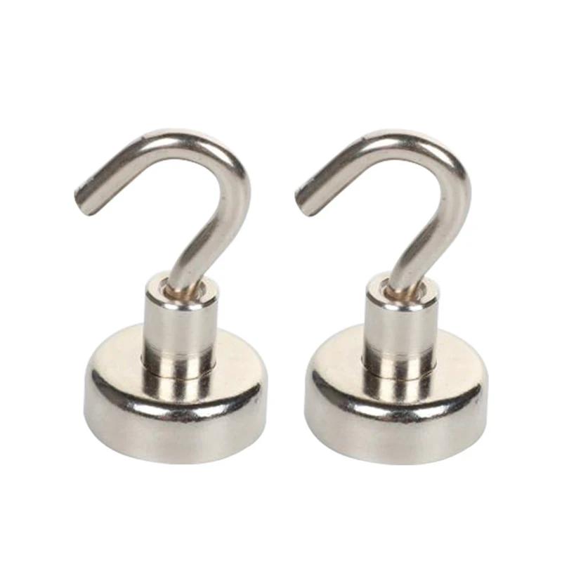 1-8 шт. прочный неодимовый магнитный крючок, удерживающий до 12 кг 5 фунтов, диаметр 20 мм, магниты, быстрый крючок для дома, кухни, рабочего места и т. д.