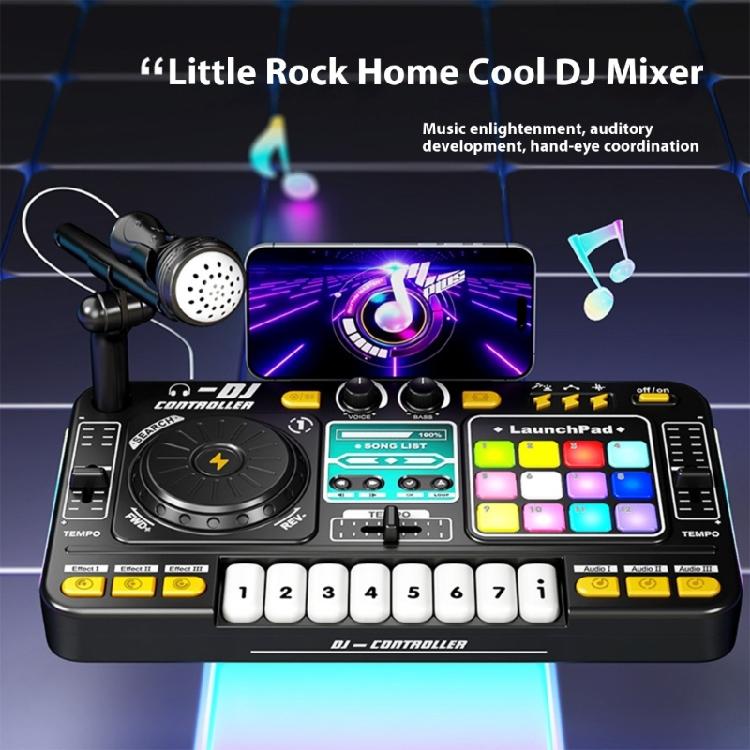 Детская образовательная DJ-станция для микширования Интерактивные звуковые панели Игрушка с записью голоса и созданием ритмов