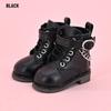 Chain Decoration 4 Colors Leather Shoes Differents Color Play House Accessories 1/6 Doll Boots