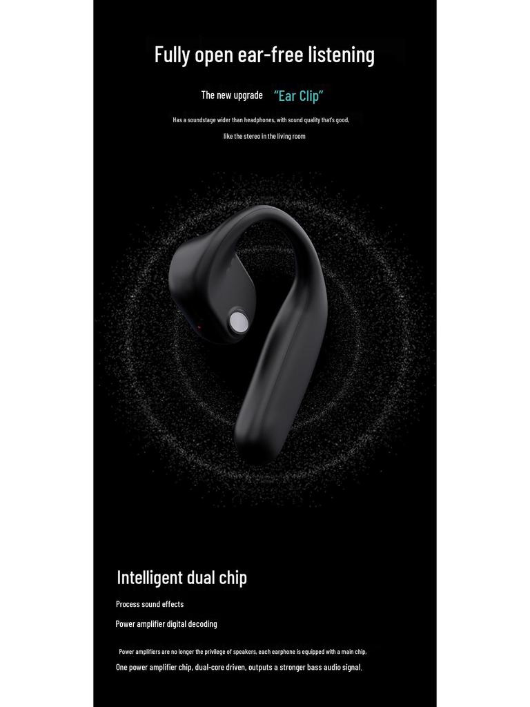 Беспроводные Bluetooth-наушники M35 с открытым ухом и воздушной проводимостью для спорта и бега со стереозвуком 5.3.