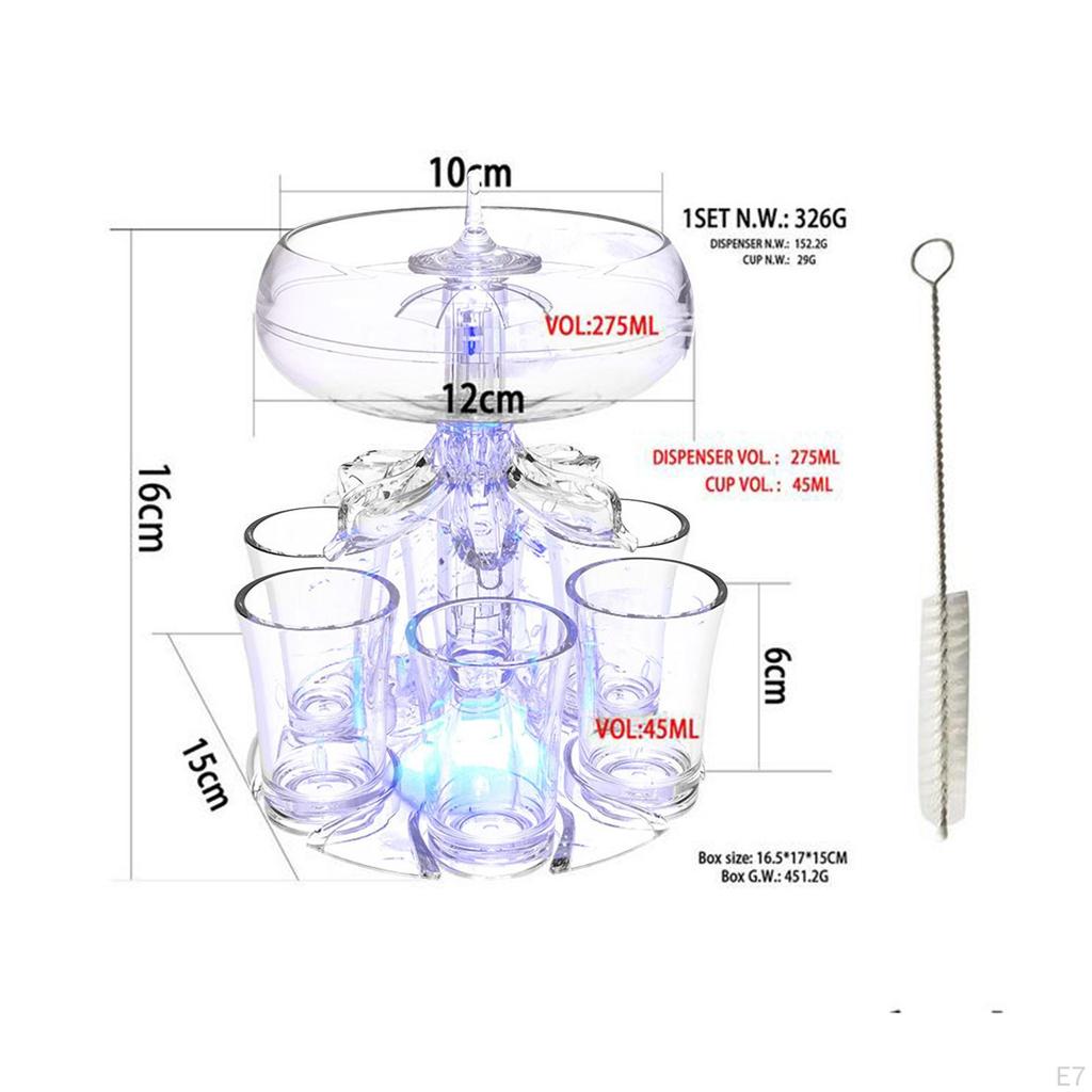 6 Стеклянный диспенсер, маленький, прозрачный, многоразовый, автоматический