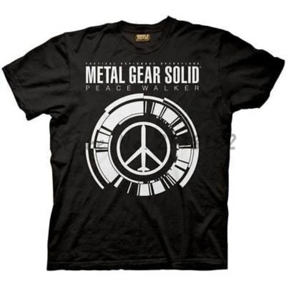 Мужская футболка Брендовая хлопковая футболка Летняя мода Топы METAL GEAR SOLID PEACE WALKER ВЗРОСЛЫЕ РУБАШКИ Мужские топы Футболки
