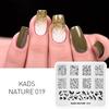 kads NATURE 19 изображение листа дерева пластина для стемпинга ногтей штамповка для ногтей DIY шаблон штамповочная пластина для дизайна ногтей шаблон для ногтей