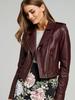 Genuine Lambskin Leather Stylish Brown Motorcycle Biker Handmade Women's Jacket