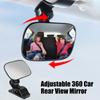 2 In 1 Auto Ornament Car Back Seat Baby Kids View Mirror 360 Rotation Car Accessories Universal Mini Safety Monitor Adjustable