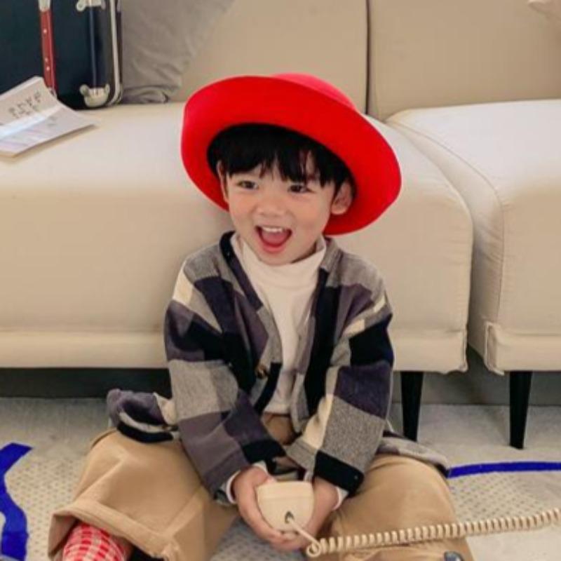 Весна и осень Новая детская куртка в клетку в стиле ретро