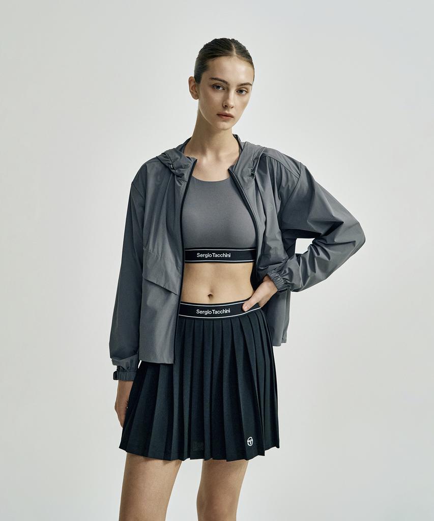 Sergio Tacchini W Вентилируемая тканая куртка с капюшоном (Д.Грей)