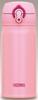 Термос для воды с вакуумной изоляцией, кружка мобильная, открытая, 350 мл, кораллово-розовая, CP [One-Touch Type] JNL-352
