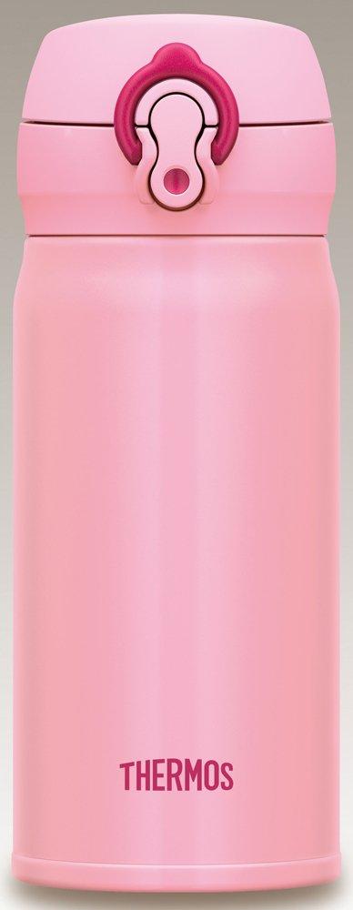 Термос для воды с вакуумной изоляцией, кружка мобильная, открытая, 350 мл, кораллово-розовая, CP [One-Touch Type] JNL-352