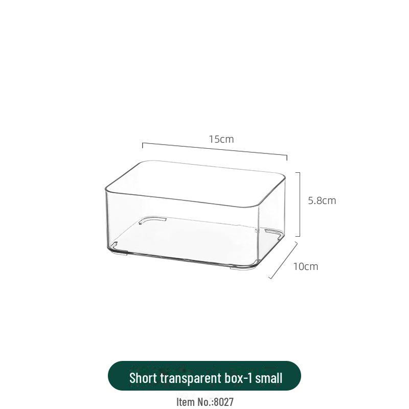 Refrigerator Storage Drawer Box, Food-Grade Transparent PET Basket