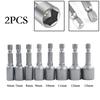 1/4in Hex Driver Socket Additional Length Chrome Vanadium Steel Drill Chuck