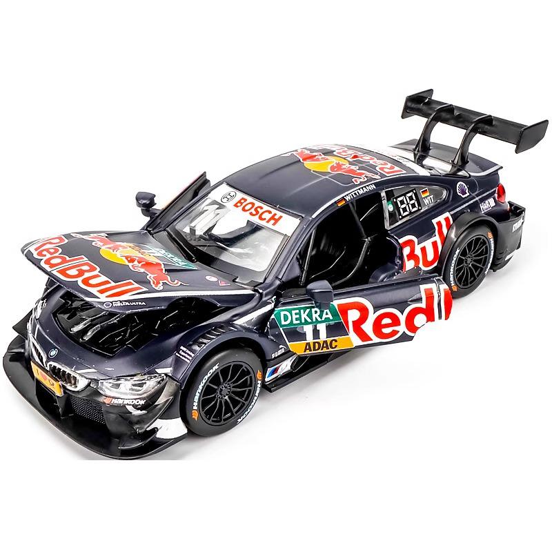 1:24 BMW M4 DTM Red Bull Суперкар Сплав Металл Литье под давлением Модель Автомобиля Спортивный Дисплей на Открытом Воздухе Хобби Коллекция Праздничные Подарки Для Мальчиков