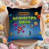 G-Geometry Dash V-Видео Наволочка Короткий Плюш Двусторонняя Печать Домашняя Машинная Стирка в Теплой Воде Зимняя Наволочка