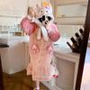 Winter Pajamas for Women Kawaii Fox Cosplay Homewear Sleep Wear Lounge Fluffy Warm Comfy Thick Cartoon Christmas New Year Gift