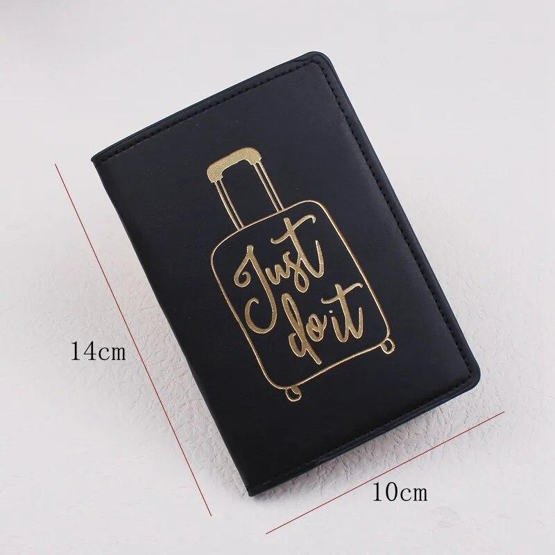 Новый простой черный, белый цвет из искусственной кожи Обложка для паспорта Обложка для паспорта Мужчины Женщины Дорожный держатель для документов Держатель для удостоверения личности дорожные принадлежности