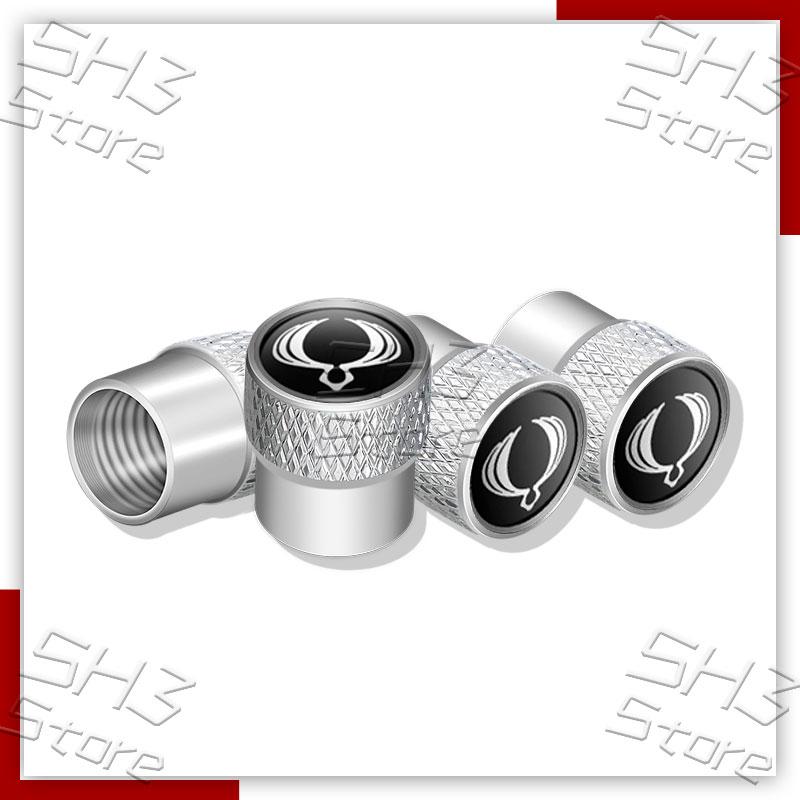 4Pcs Car Logo Wheel Tire Valve Caps Tyre Rim Stem Covers Airdust Waterproof For Actyon Sport Korando Kyron Rexton Musso Tivoli