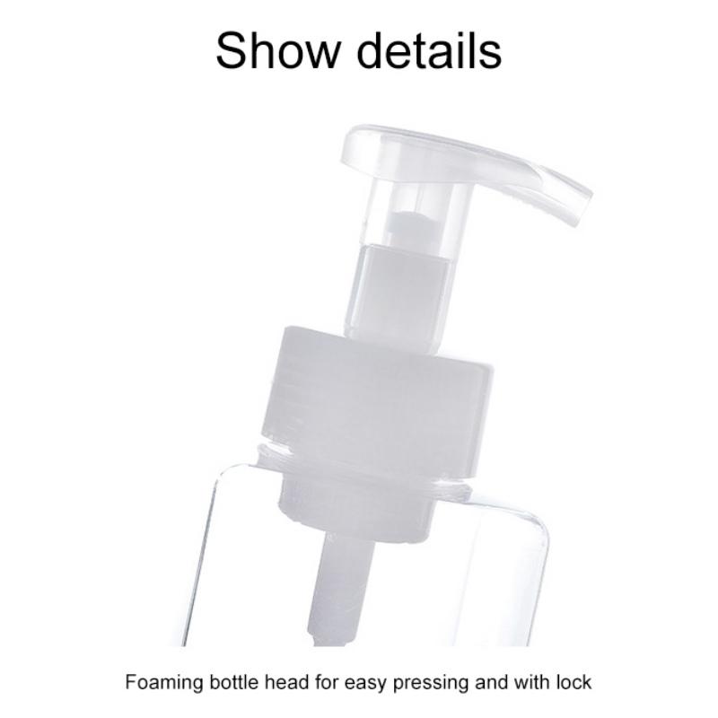250/400 мл Дорожная пластиковая бутылка-дозатор пены Многоразовая пустая бутылка-пенообразователь для мусса Бутылка с помпой для шампуня Портативный дозатор жидкого мыла