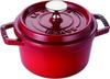 Staub Cocotte Round Cherry Small Hand Cast Enamel Pot IH Compatible Japanese La Cocotte Round "Pico 14cm" [Authorized Product] 40510-250