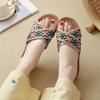 Linen Slippers Deodorant and Non-slip Indoor Cotton and Linen Cool Slippers Women's Summer Breathable Home Leisure Sandals Free Shipping
