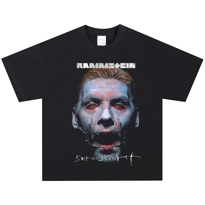 Футболка Rammstein, Мягкая ткань, Повседневная